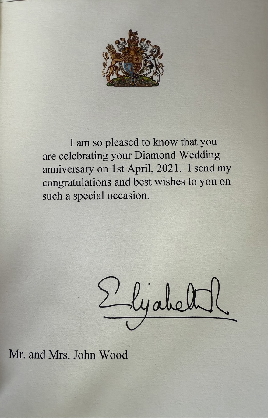 60th Wedding Anniversary Card